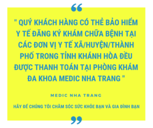 Phòng Khám Đa Khoa MEDIC NHA TRANG Khám chữa bệnh Bảo hiểm y tế