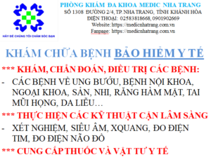 KHÁM CHỮA BỆNH BẢO HIỂM Y TẾ